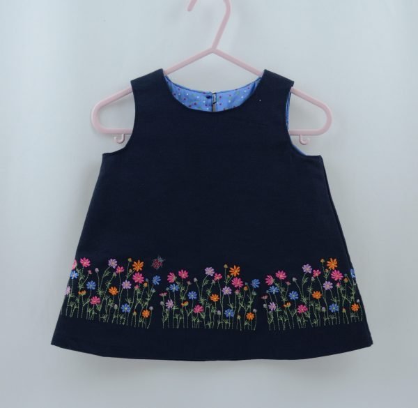 Embroidered A-line baby dress