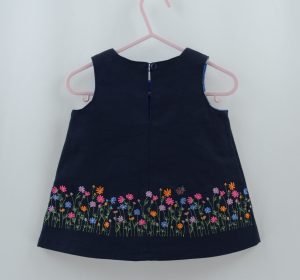 Embroidered A-line baby dress