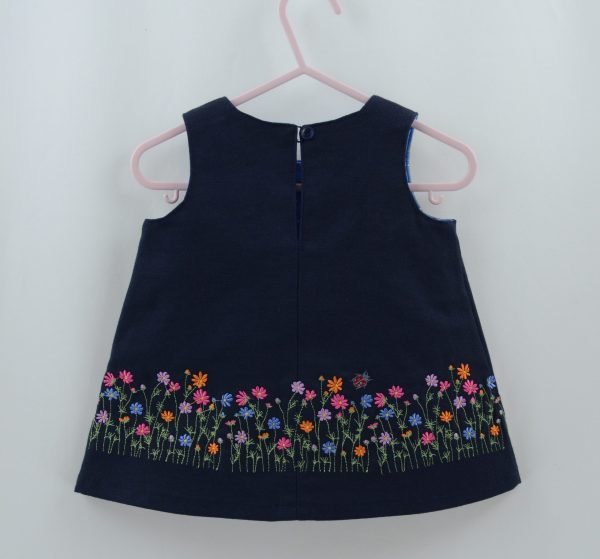 Embroidered A-line baby dress - Image 2