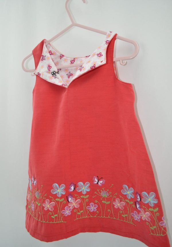 Embroidered Red Dress - Image 2