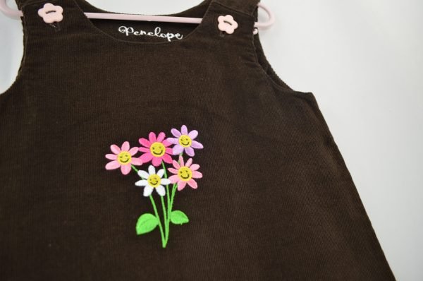 Embroidered Pinafore Dress - Image 2