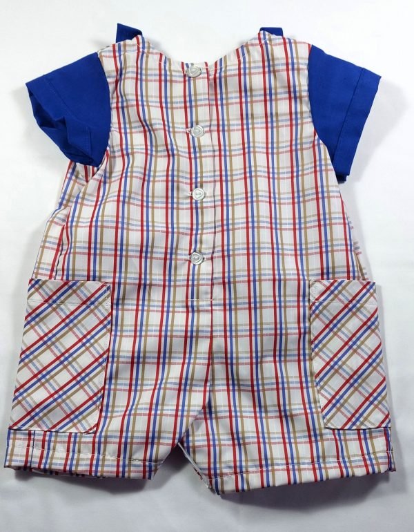 Baby Romper Suit Royal Blue - Image 3