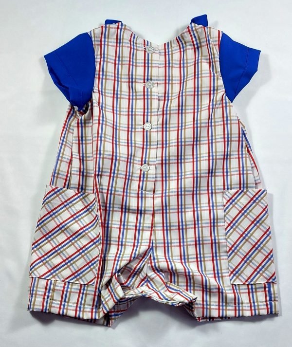 Baby Romper Suit Royal Blue - Image 3