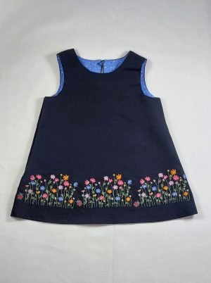 Embroidered A-line baby dress