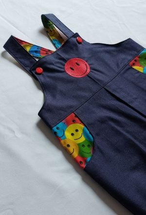 Smiley Dungaree Cotton Drill