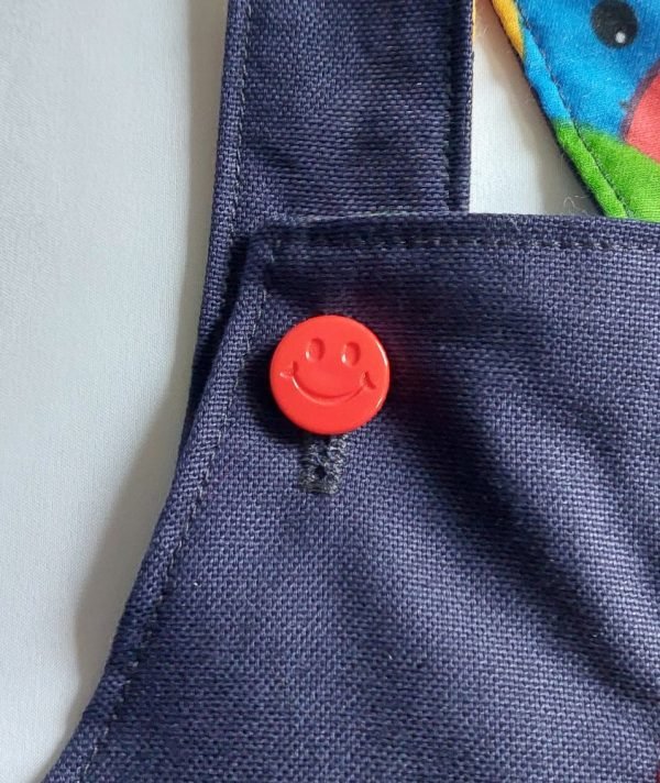 Smiley Dungaree Cotton Drill - Image 3