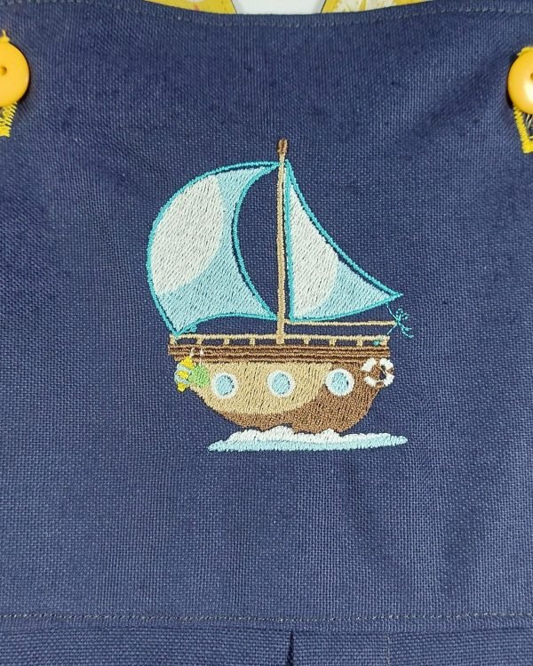 Pirate Dungaree Cotton Drill - Image 5