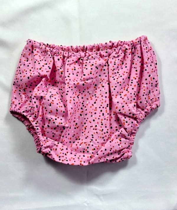 Baby Dress Pink Pants & Bow - Image 2